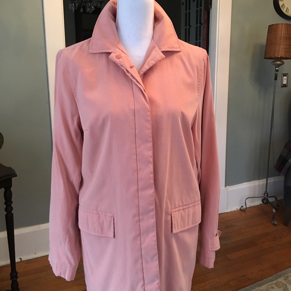 Salmon colored Jones wear jacket